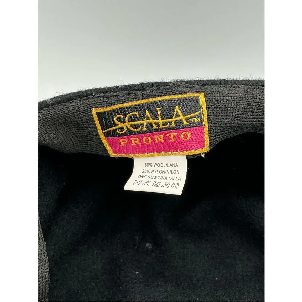 Scala Pronto Black Wool cap